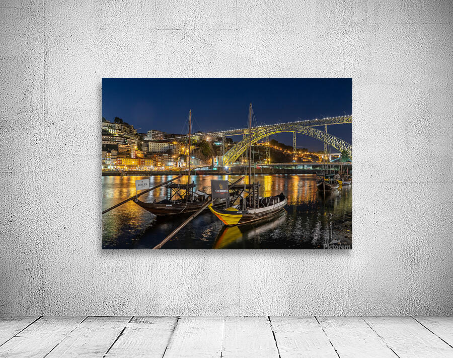 Rabelo boats of Porto in Portugal Wall Preview