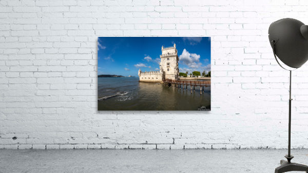 Panorama of the Tower of Belem near Lisbon Wall Preview