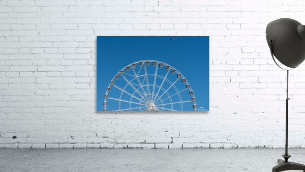 White ferris wheel on Steel Pier in Atlantic City Wall Preview