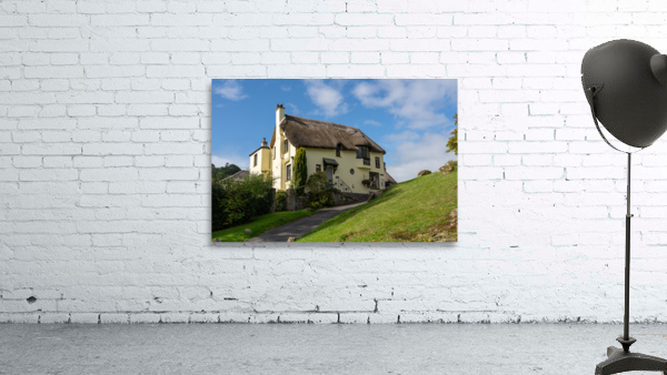 Thatched tea shop in Lustleigh in Devon Wall Preview