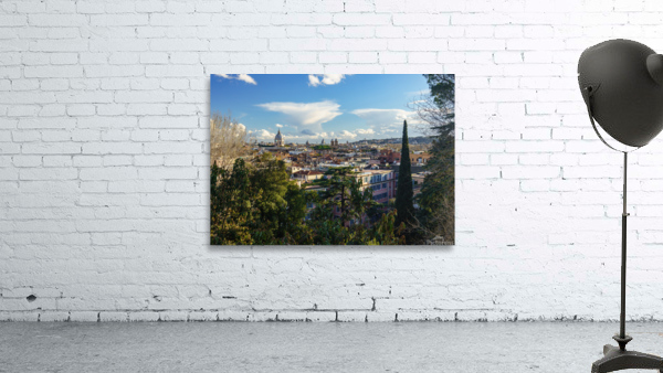 Skyline of the city of Rome Italy Wall Preview