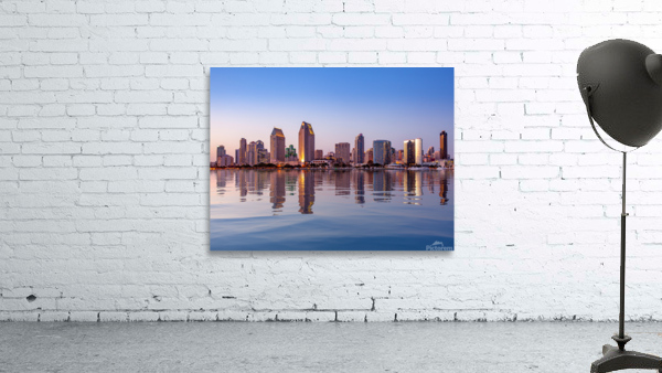 San Diego Skyline at sunset from Coronado Wall Preview