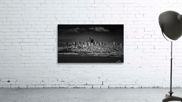 Moody Black and White photo of San Francisco Wall Preview