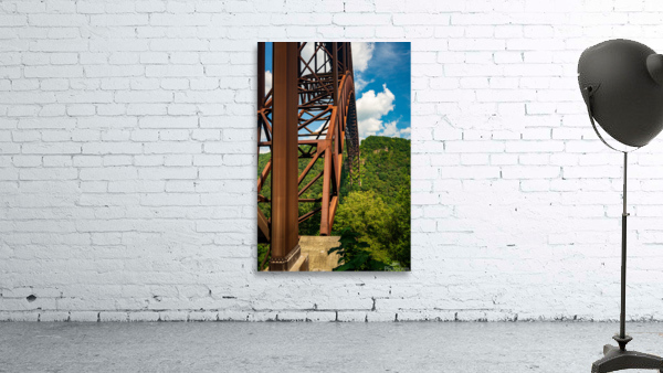 Metal structure of the New River Gorge Bridge Wall Preview