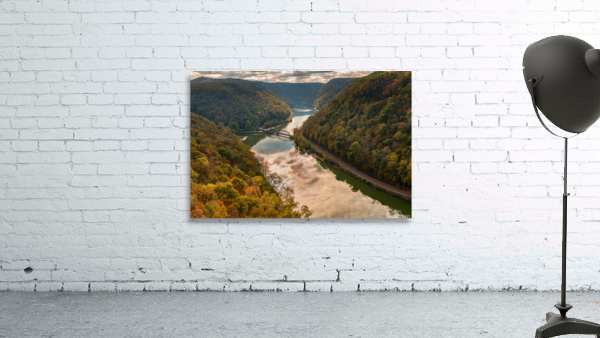 New River from Hawks Nest Overlook Wall Preview
