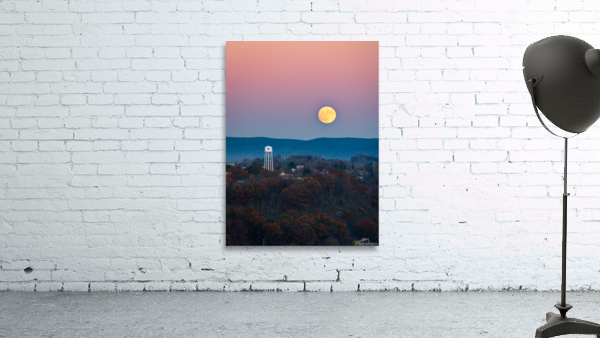 Harvest Supermoon over WVU Morgantown Wall Preview