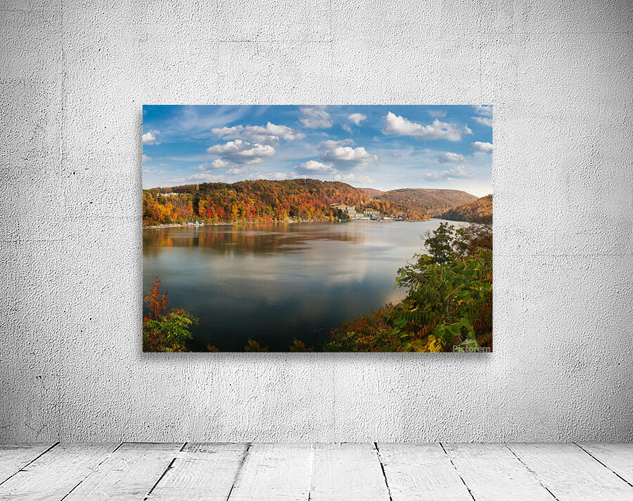 Fall colors on Cheat Lake Morgantown Wall Preview