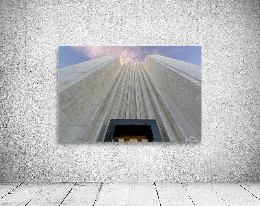 Mormon temple in Washington DC in late winter afternoon Wall Preview