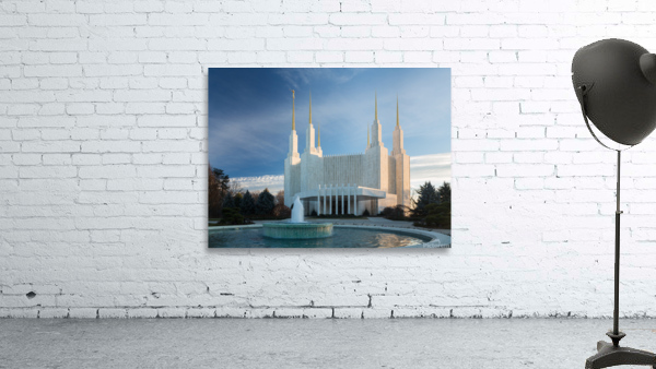 Mormon temple in Washington DC in late winter Wall Preview