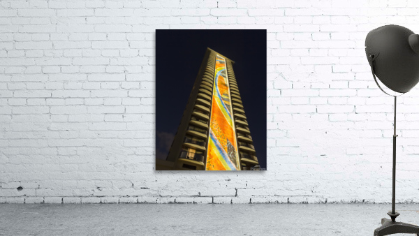 Newly restored tiling mural on Rainbow Tower Wall Preview