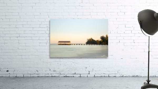 Pier of Hanalei on island of Kauai Wall Preview
