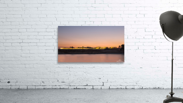 Old Bahrain Fort at Seef at sunset Wall Preview