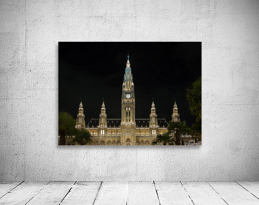  Rathaus building in Vienna Austria Wall Preview
