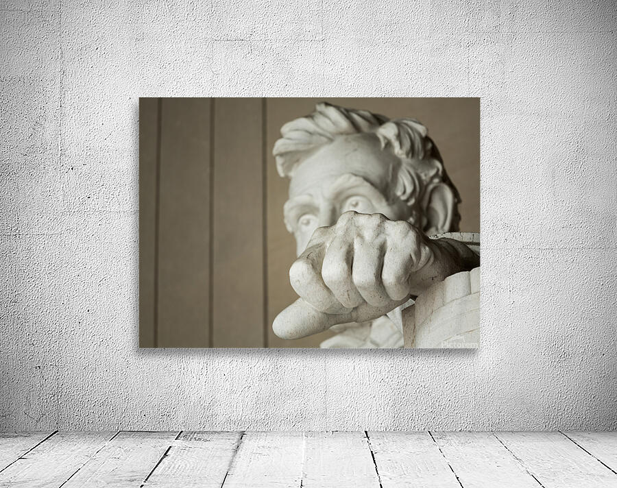President Lincoln statue with focus on fist Wall Preview