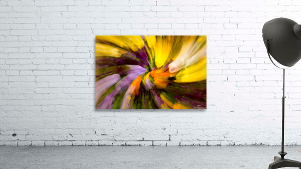 Flower blossoms in curling pattern Wall Preview