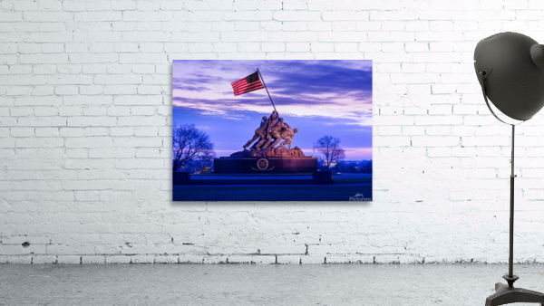 Iwo Jima Memorial at dawn as sun rises Wall Preview