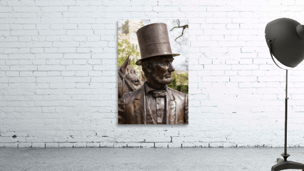 Detail of head of statue of President Lincoln Wall Preview