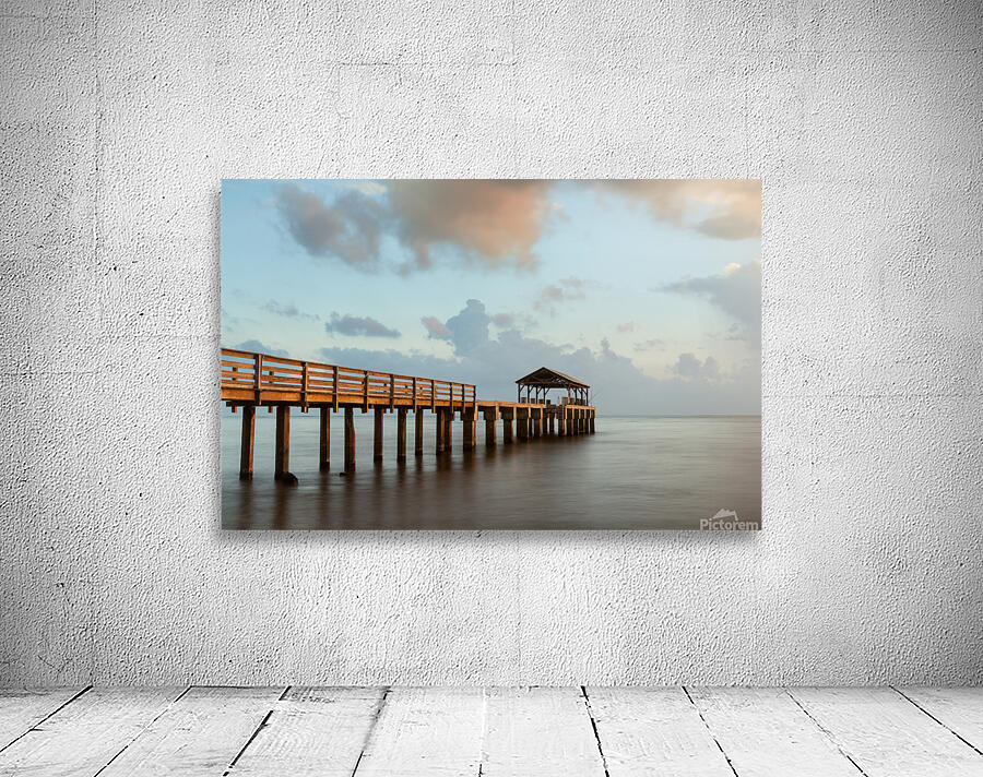 Long exposure Waimea Pier Kauai Wall Preview
