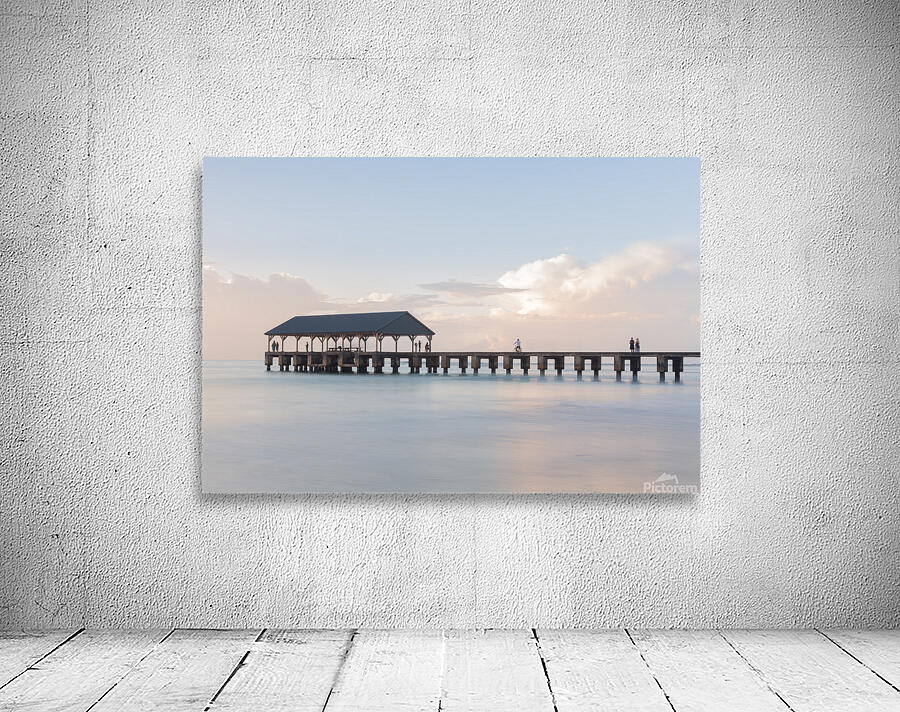 Sunrise over Hanalei Pier Kauai Hawaii Wall Preview