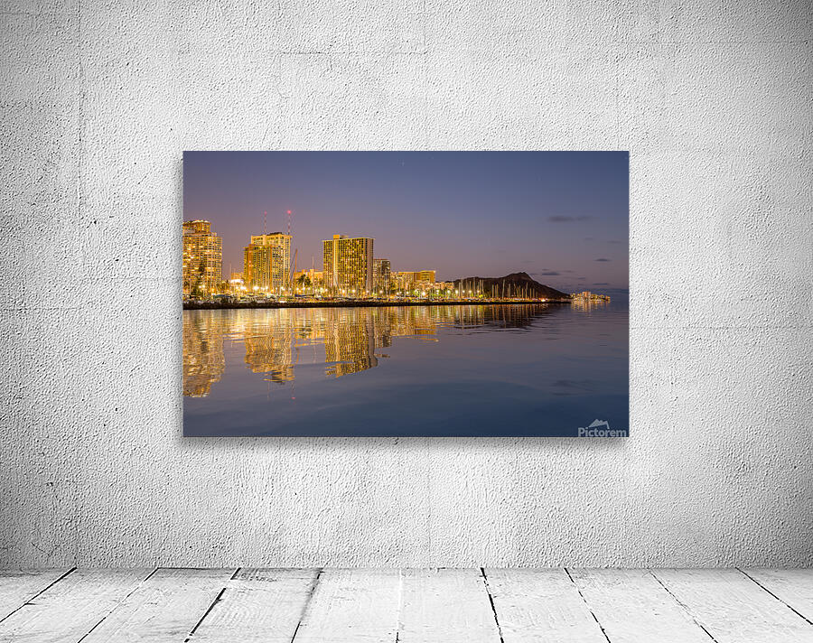 Panorama of Waikiki Honolulu Hawaii Wall Preview