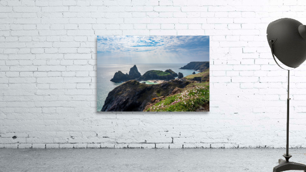 Dramatic rocks at Kynance Cove near the Lizard in Cornwall Wall Preview