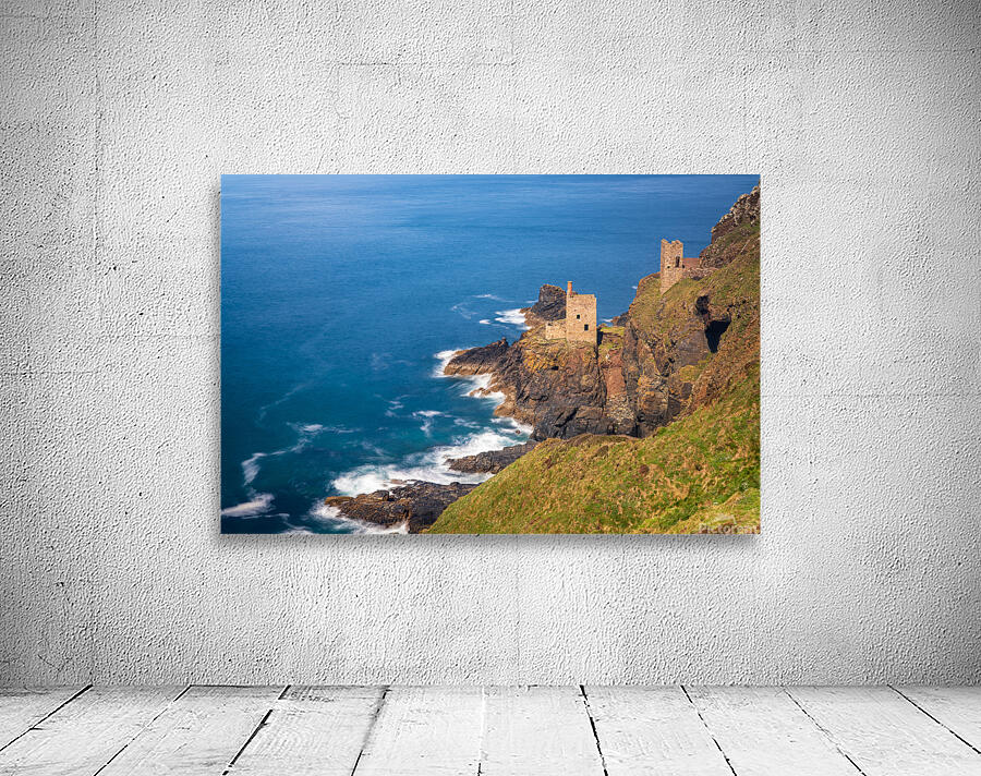 Long duration image of the ruins at Botallack tin mine Wall Preview
