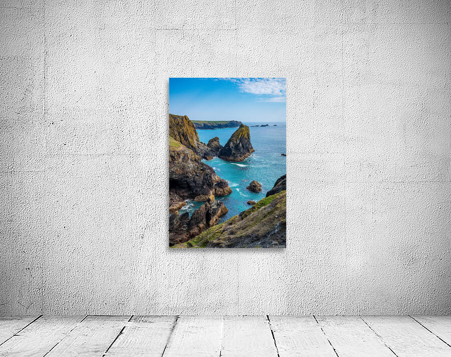 View towards the Lizard from Kynance Cove in Cornwall Wall Preview