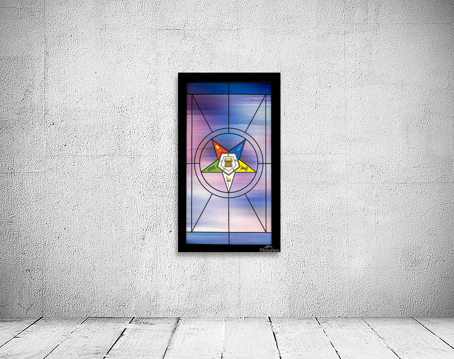 Stained glass window for the order of the Eastern Star Wall Preview