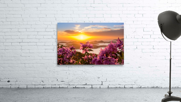 Sunset over Charlotte Amalie St Thomas Wall Preview