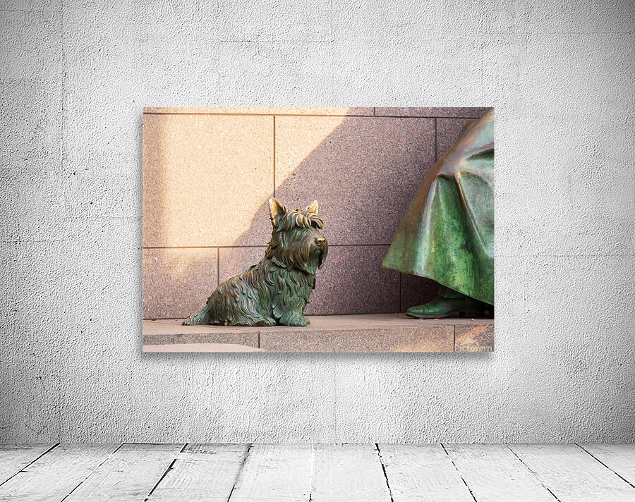 Pet dog at Roosevelt memorial Washington DC Wall Preview