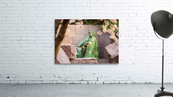 Statue at Roosevelt memorial Washington DC Wall Preview