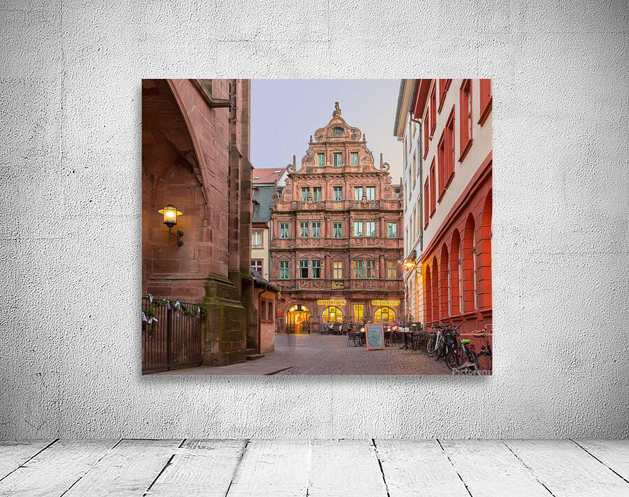 Ritter Hotel in old town of Heidelberg Germany Wall Preview