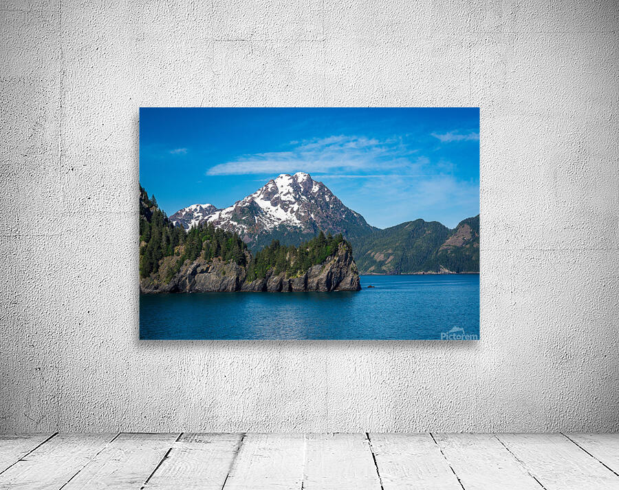 Rocky outcrops in the bay at Seward in Alaska Wall Preview