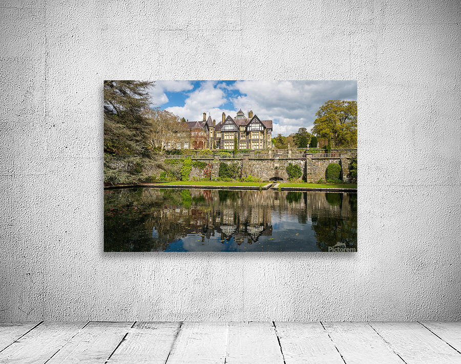 View of the manor house at Bodnant Gardens in North Wales Wall Preview