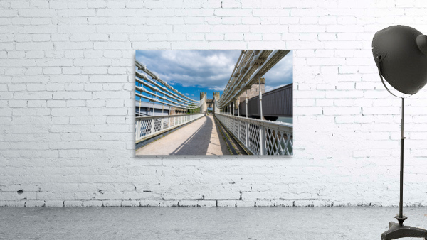 Thomas Telford suspension bridge to the Castle in Conwy Wall Preview