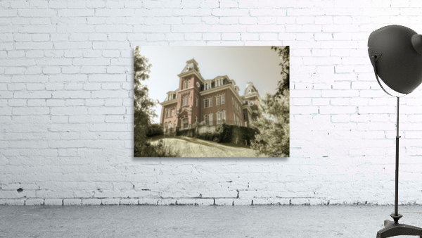 Sepia of Woodburn Hall at WVU in Morgantown Wall Preview