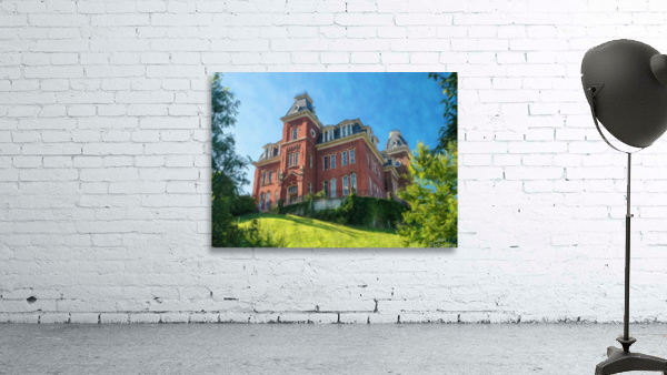 Impressionist view of Woodburn Hall in Morgantown Wall Preview