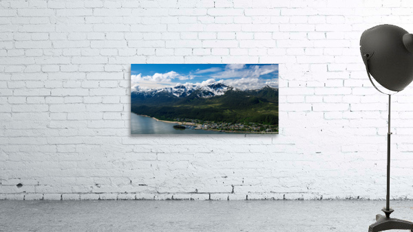View from Mount Roberts toward Mt Bradley above Juneau Alaska Wall Preview