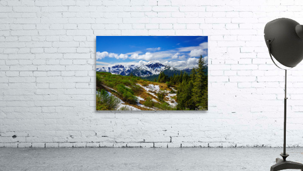 View from Mount Roberts toward Mt Bradley above Juneau Alaska Wall Preview