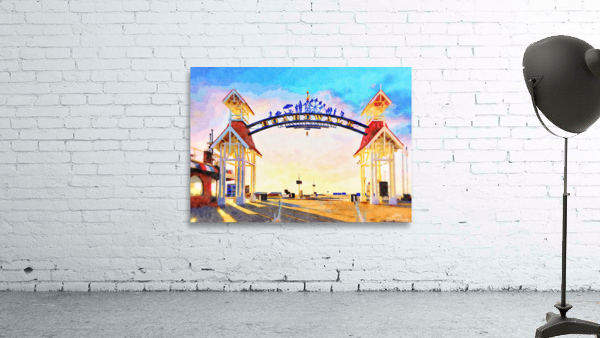 Watercolor of famous sign above Ocean City Wall Preview