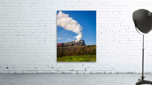 WMRR Steam train powers along railway Wall Preview