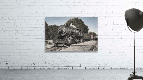 Charcoal WMSR Steam train in Frostburg Wall Preview