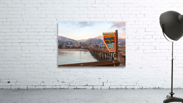 Sunset at dusk Ventura pier California Wall Preview