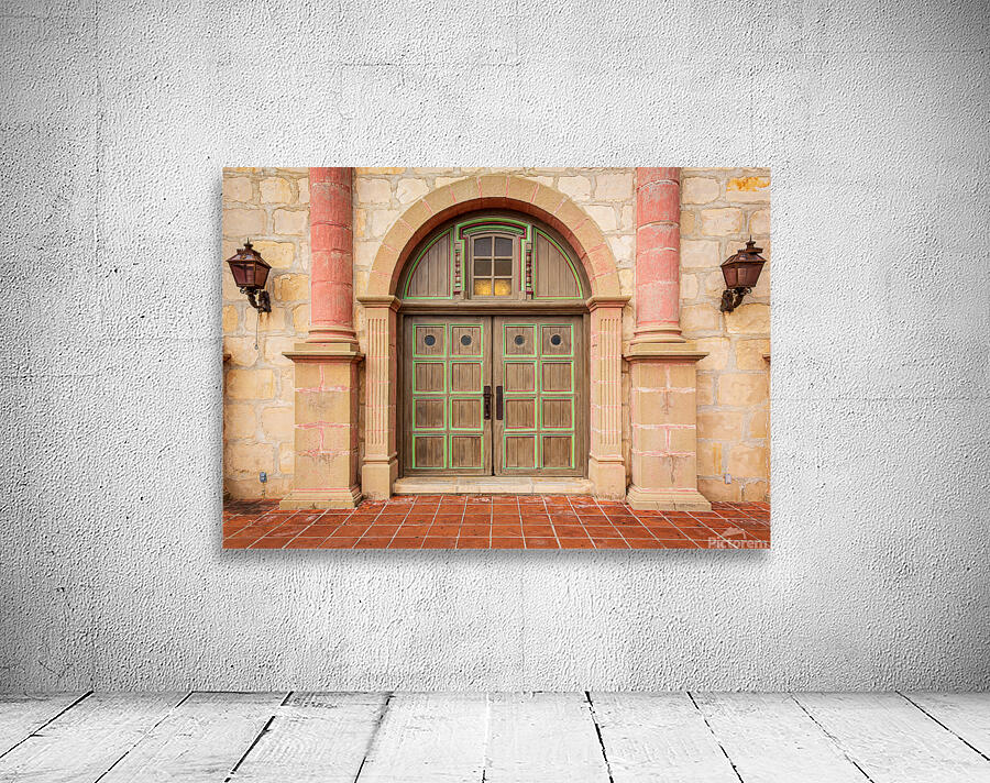 Doorway at Santa Barbara Mission Wall Preview