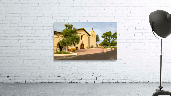 Cloudy day at Santa Ines Mission California Wall Preview