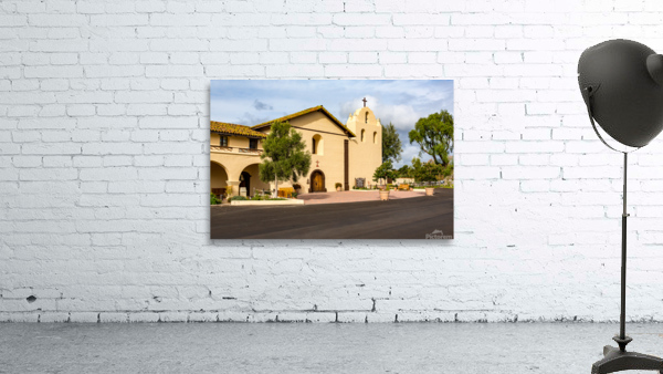 Cloudy day at Santa Ines Mission California Wall Preview