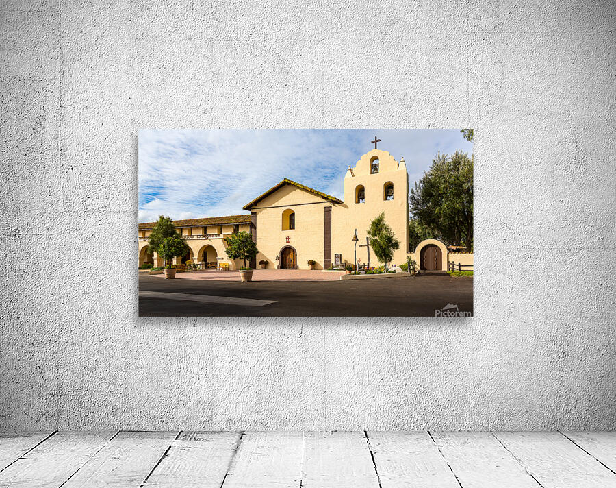 Cloudy day at Santa Ines Mission California Wall Preview