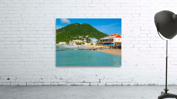 Beach at Grand Case in St Martin Caribbean Wall Preview
