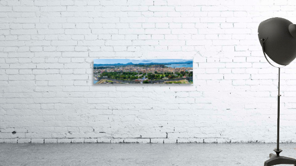 Wide panorama of  Kerkyra on island Corfu Wall Preview