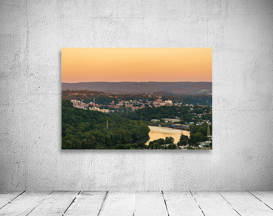 Sunset over Downtown Morgantown Wall Preview